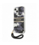 Nakładka do iPhone 13 Pro Max 6,7" GUHCP13XKCABBK czarna hard case Camo Strap Collection TFO Guess GSM114351