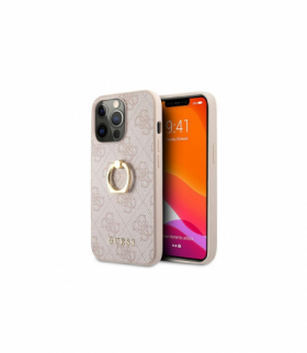 Nakładka do iPhone 13 Pro / 13 6,1" GUHCP13L4GMRPI różowa hard case 4G with ring stand TFO Guess GSM114441