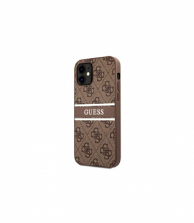 Nakładka do iPhone 12 mini 5,4" GUHCP12S4GDBR brązowy hard case 4G Stripe TFO Guess GSM117992