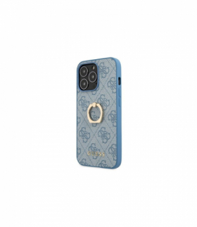 Nakładka do iPhone 13 Pro / 13 6,1" GUHCP13L4GMRBL niebieska hard case 4G with ring stand TFO Guess GSM118022