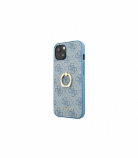 Nakładka do iPhone 13 6,1" GUHCP13M4GMRBL niebieska hard case 4G with ring stand TFO Guess GSM118034