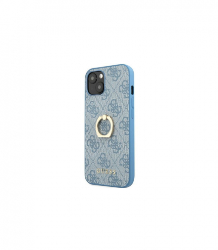 Nakładka do iPhone 13 6,1" GUHCP13M4GMRBL niebieska hard case 4G with ring stand TFO Guess GSM118034