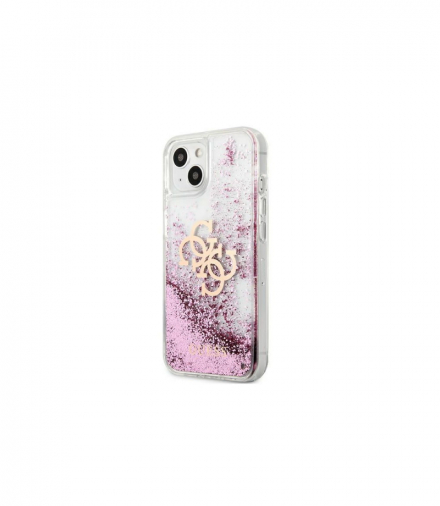Nakładka do iPhone 13 6,1" GUHCP13MLG4GPI różowa hard case 4G Big Liquid Glitter TFO Guess GSM118041
