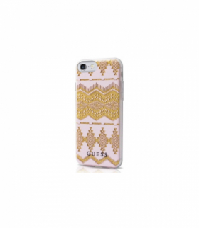 Nakładka do iPhone 7/8/SE 2020 / SE 2022 GUHCP7TGPI różowy hard case Aztec Tribal 3D TFO Guess GSM118075