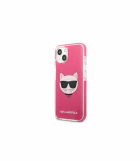 Nakładka do iPhone 13 Pro Max 6,7" KLHCP13XTPECPI fuksja hard case Iconic Choupette Head TFO Karl Lagerfeld GSM114817