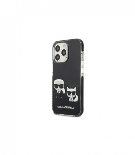 Nakładka do iPhone 13 Pro 6,1" KLHCP13LTPEKCK czarna hard case Iconic Karl & Choupette TFO Karl Lagerfeld GSM114820