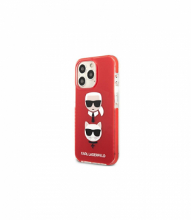 Nakładka do iPhone 13 Pro 6,1" KLHCP13LTPE2TR czerwona hard case Iconic Karl & Choupette TFO Karl Lagerfeld GSM114832