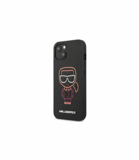 Nakładka do iPhone 13 6,1" KLHCP13MTUOK czarna hard case Iconic Logo TFO Karl Lagerfeld GSM114875