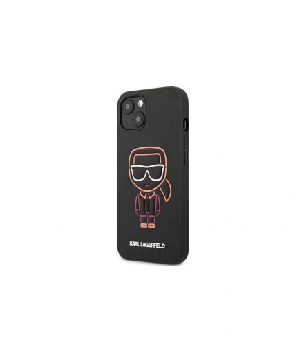 Nakładka do iPhone 13 6,1" KLHCP13MTUOK czarna hard case Iconic Logo TFO Karl Lagerfeld GSM114875