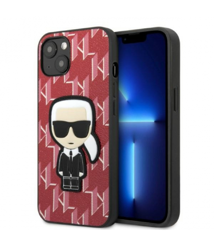 Nakładka do iPhone 13 Mini KLHCP13SPMNIKPI czerwona hard case Monogram Iconic Karl TFO Karl Lagerfeld GSM114886