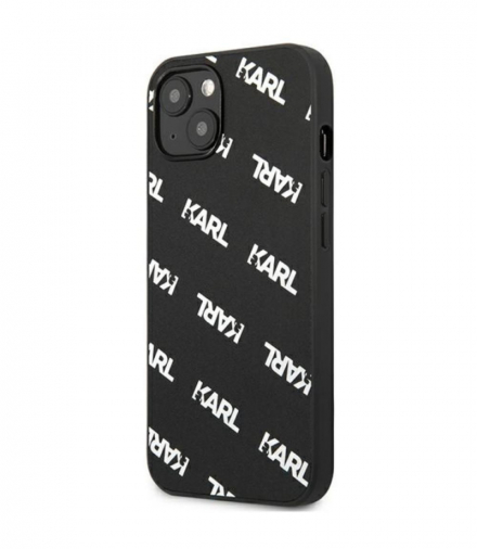 Nakładka do iPhone 13 6,1" KLHCP13MPULMBK3 czarna hard case Allover Logomania TFO Karl Lagerfeld GSM114915