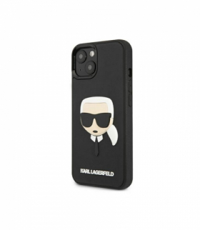 Nakładka do iPhone 13 Mini KLHCP13SKH3DBK hard case czarna Rubber Karl`s Head TFO Karl Lagerfeld GSM115012