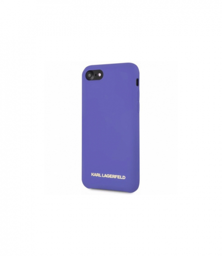 Nakładka do iPhone 7 / 8 / SE 2020 / SE 2022 KLHCI8SLVOG hard case fioletowa Silicone TFO Karl Lagerfeld GSM117082
