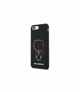 Nakładka do iPhone 7 Plus / 8 Plus KLHCI8LSLKCBK hard case czarna Silicone Karl Iconic TFO Karl Lagerfeld GSM117088