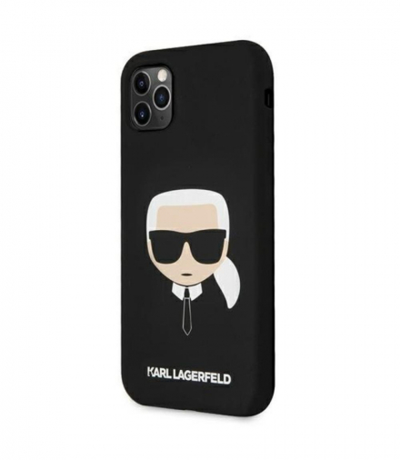 Nakładka do iPhone 11 Pro KLHCN58SLKHBK czarna Silicone Karl`s Head TFO Karl Lagerfeld GSM165587