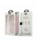 Nakładka do iPhone 12 Mini 5,4" KLHCP12SSTKLTLP różowa Silicone Stack Logo TFO Karl Lagerfeld GSM165595
