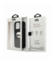 Nakładka do iPhone 13 / 13 Pro 6,1" KLHCP13LPKMK hardcase czarna Leather Ikonik Karl`s Head Metal TFO Karl Lagerfeld GSM165604