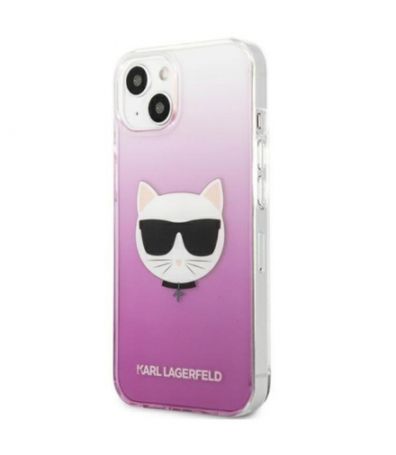 Nakładka do iPhone 13 6,1" KLHCP13MCTRP hardcase różowa Choupette Head TFO Karl Lagerfeld GSM165608