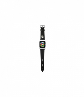 Nakładka do 42 / 44 KLAWLOKHK Apple Watch Strap Saffiano KH czarna TFO Karl Lagerfeld GSM165774