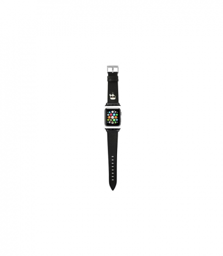 Nakładka do 42 / 44 KLAWLOKHK Apple Watch Strap Saffiano KH czarna TFO Karl Lagerfeld GSM165774