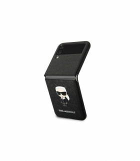Nakładka do Samsung Galaxy Z Flip 4 KLHCZF4IKMSBK czarna Saffiano Edition TFO Karl Lagerfeld GSM166714
