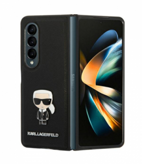 Nakładka do Samsung Galaxy Z Fold 4 KLHCZFD4IKMSBK czarna Saffiano Edition TFO Karl Lagerfeld GSM166715