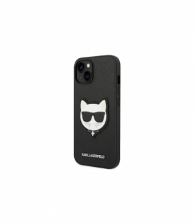 Nakładka do iPhone 14 6,1" KLHCP14SSAPCHK czarna PU Saffiano case with Choupette Head Patch TFO Karl Lagerfeld GSM166720