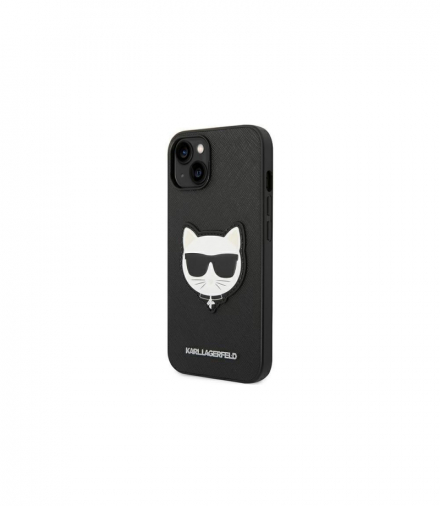 Nakładka do iPhone 14 Pro Max 6,7" KLHCP14XSAPCHK czarna PU Saffiano case with Choupette Head Patch TFO Karl Lagerfeld GSM166723