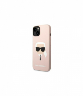 Nakładka do iPhone 14 Pro Max 6,7" KLHMP14XSLKHLP różowa HC Silicone Karl Head TFO Karl Lagerfeld GSM167631