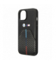 Nakładka do iPhone 14 6,1" BMHCP14S22NSTB czarna hard case Stamped Tricolor Stripe TFO BMW BRA100311