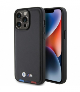 Nakładka do iPhone 15 Pro Max 6,7" BMHCP15X22PTDK czarna HC PU Hot Stamp TFO BMW BRA100411