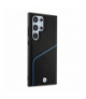 Nakładka do Samsung Galaxy S24 Ultra czarna Signature Leather Textured & Line MagSafe TFO BMW BRA100521