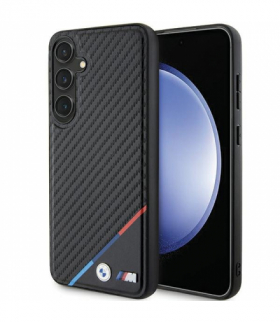 Nakładka do Samsung Galaxy S24 czarna Carbon Tricolor Line MagSafe TFO BMW BRA100529