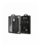 Nakładka do iPhone 12 / 12 Pro 6,1" AMHCP12MDEBK czarna hardcase Leather & Carbon Red Stitching TFO AMG BRA100017