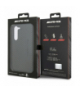 Nakładka do Samsung Galaxy S23 Ultra AMHCS23LBLSCA czarna hardcase PU Carbon Grey Stripe & Embossed Logo TFO AMG BRA100153