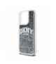 Nakładka do iPhone 15 Pro 6,1" DKHCP15LLBNAEK czarna HC liquid glitters w arch logo TFO DKNY BRA100571