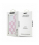 Nakładka do iPhone 15 Pro 6,1" DKHCP15LLCPEPP biała HC liquid glitters w checkered pattern TFO DKNY BRA100577