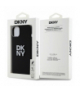 Nakładka do iPhone 15 6,1" DKHCP15SSMCBSK czarna HC silicone w stack metal logo TFO DKNY BRA100579