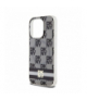 Nakładka do iPhone 15 Pro 6,1" DKHMP15LHCPTSK czarna HC Magsafe pc tpu checkered pattern w printed stripes TFO DKNY BRA100658