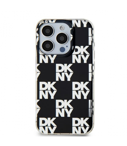 Nakładka do iPhone 15 Plus 6,7" DKHCP15MHDLCEK czarna HC PC TPU checkered pattern TFO DKNY BRA100679