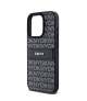 Nakładka do iPhone 15 Pro Max 6,7" DKHCP15XPRTHSLK czarna HC PU repeat texture pattern w tonal stripe TFO DKNY BRA100604