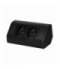 Gniazdo meblowe 2x2P+Z (Schuko), czarne Orno OR-GM-9005(GS)/B