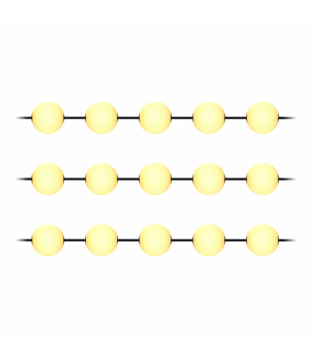 Girlanda oświetleniowa, 15 x 1W, 15 x 60lm, 2500K, 10,5m Orno AD-GO-6559L2,5/10,5M