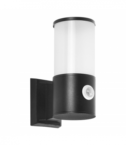 DALIA oprawa ogrodowa z czujnikiem ruchu, E27, max. 15W, IP54, czarna Orno AD-OP-6566BE27SMR