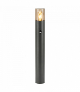 SALVIA oprawa ogrodowa słupek z czujnikiem PIR, E27, max. 15W, IP54, 50cm, szary Orno AD-OP-6575GE27PPR