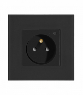 Gniazdo podtynkowe pojedyncze Tuya Smart Wi-Fi, czarne Orno OR-SH-17205/B