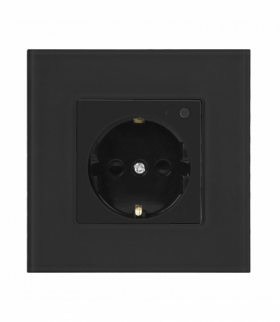 Gniazdo pojedyncze Tuya Smart Wi-Fi, Schuko, czarne Orno OR-SH-17205(GS)/B