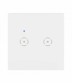 Włącznik podtynkowy podwójny Wi-Fi Tuya Smart Home, biały Orno OR-SH-17201/W