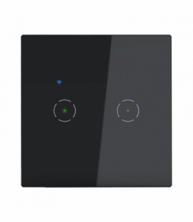 Włącznik podtynkowy podwójny Wi-Fi Tuya Smart Home, czarny Orno OR-SH-17201/B