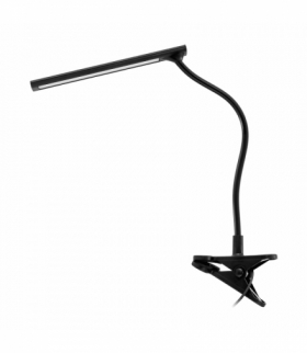 TERI LED, lampka biurkowa z klipsem, 5W, 260lm, 4000K, czarna Orno DL-15/B
